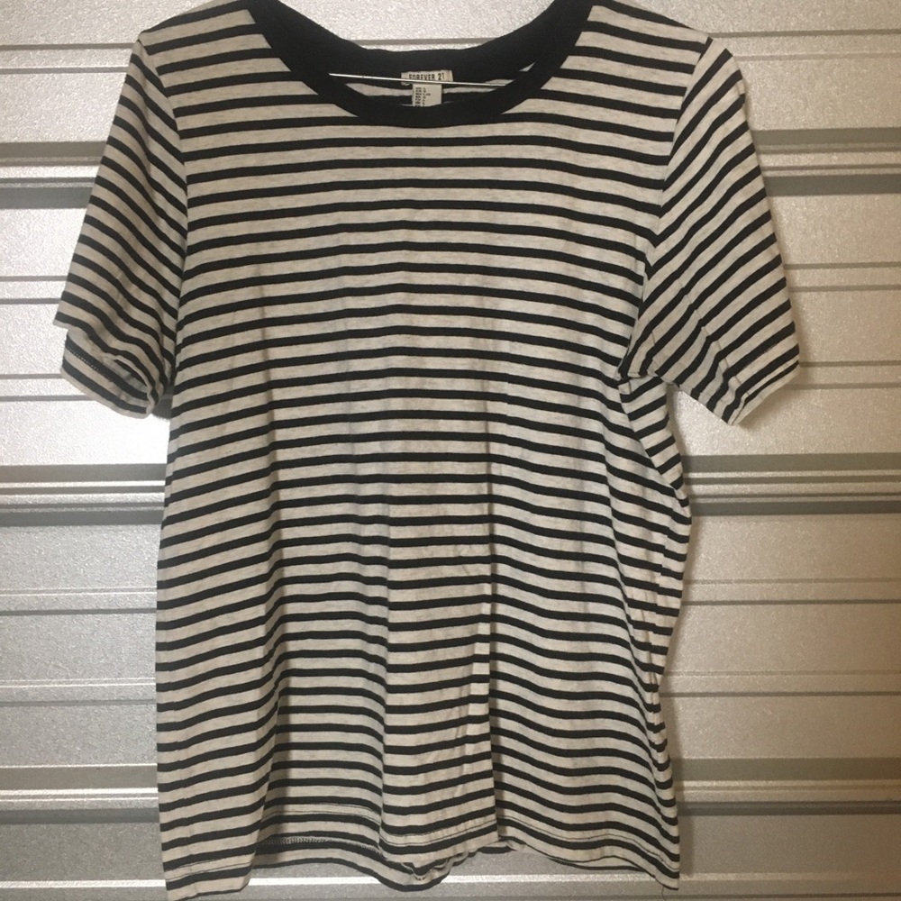Black and white striped t-shirt